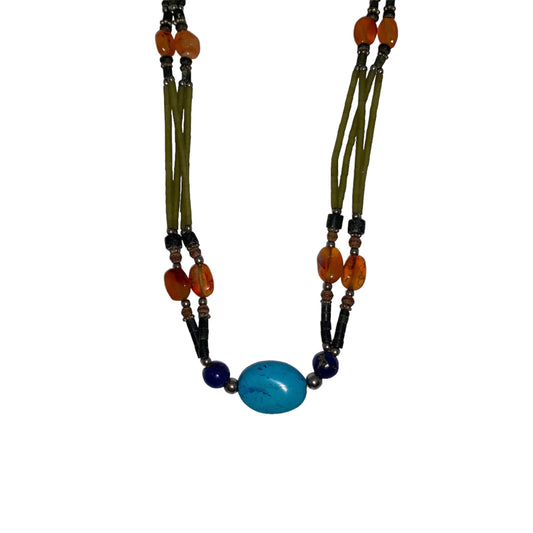 Handmade Natural Stone Necklace Jewelry - Kilim Art Gallery