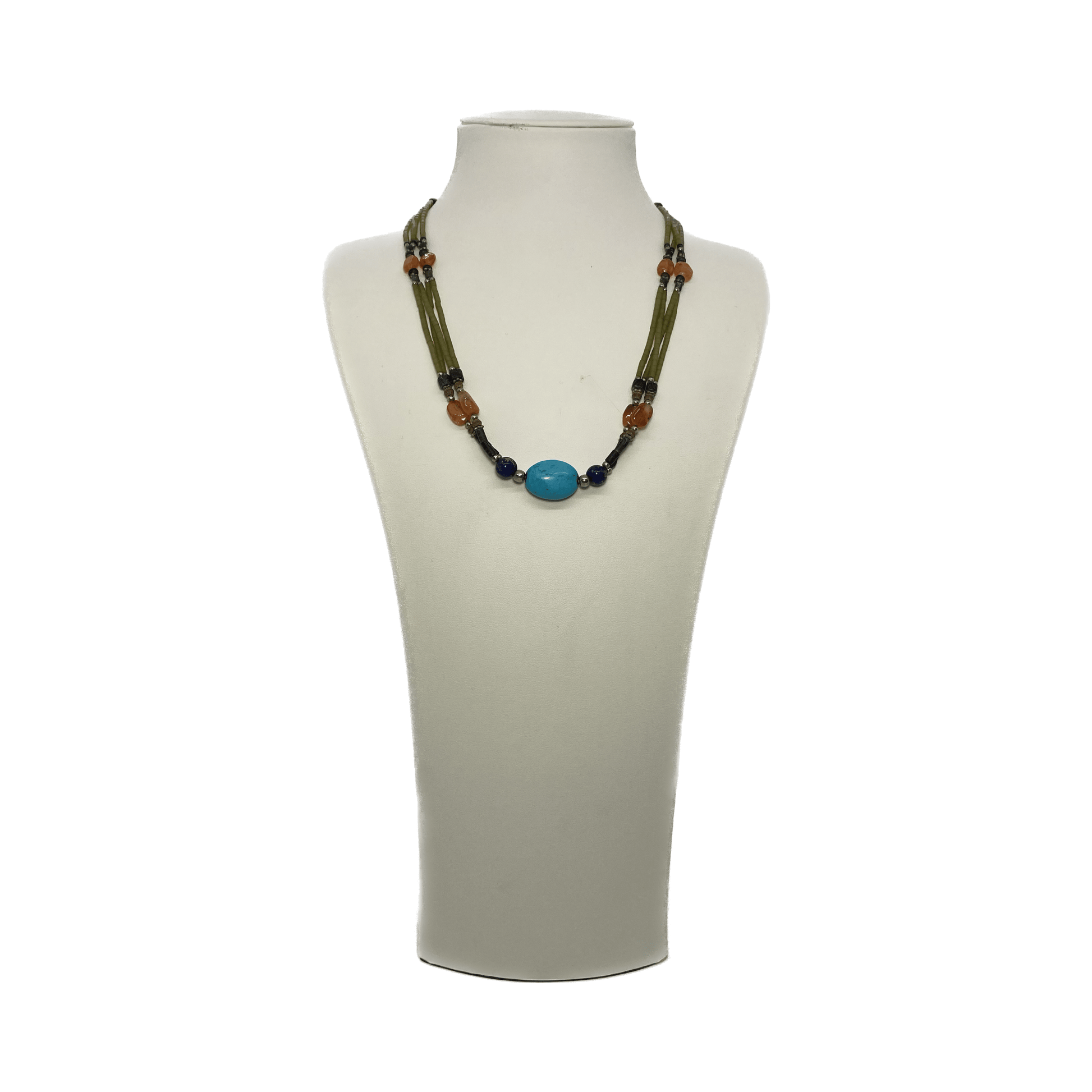 Handmade Natural Stone Necklace Jewelry - Kilim Art Gallery