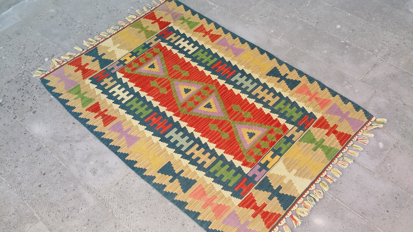Handmade Turkish Kayseri Gomurgen Kilim Rug - Kilim Art Gallery