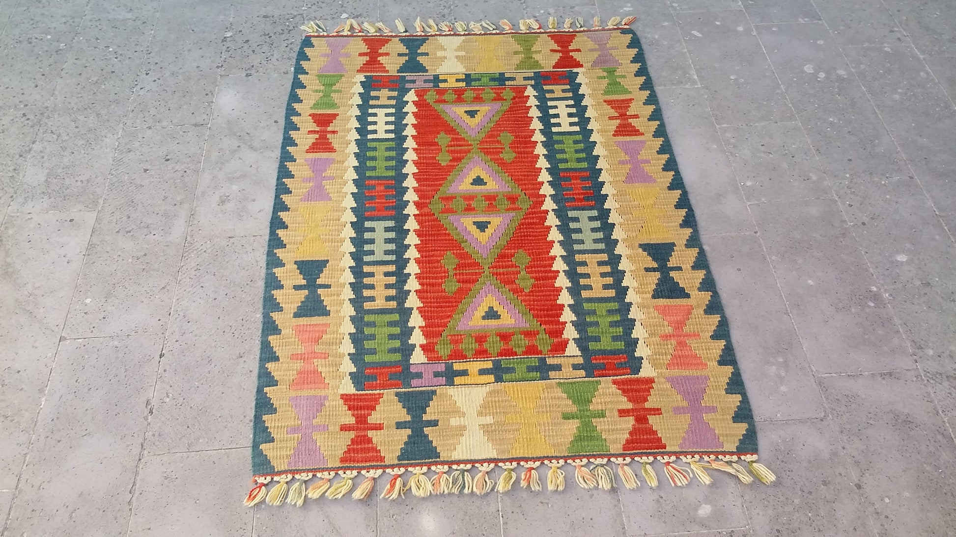 Handmade Turkish Kayseri Gomurgen Kilim Rug - Kilim Art Gallery