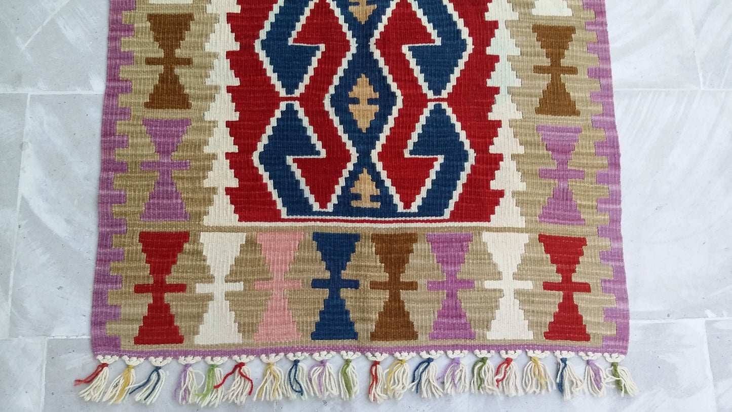 Hands on Hips Design Turkish Kayseri Kilim - Kilim Art Gallery