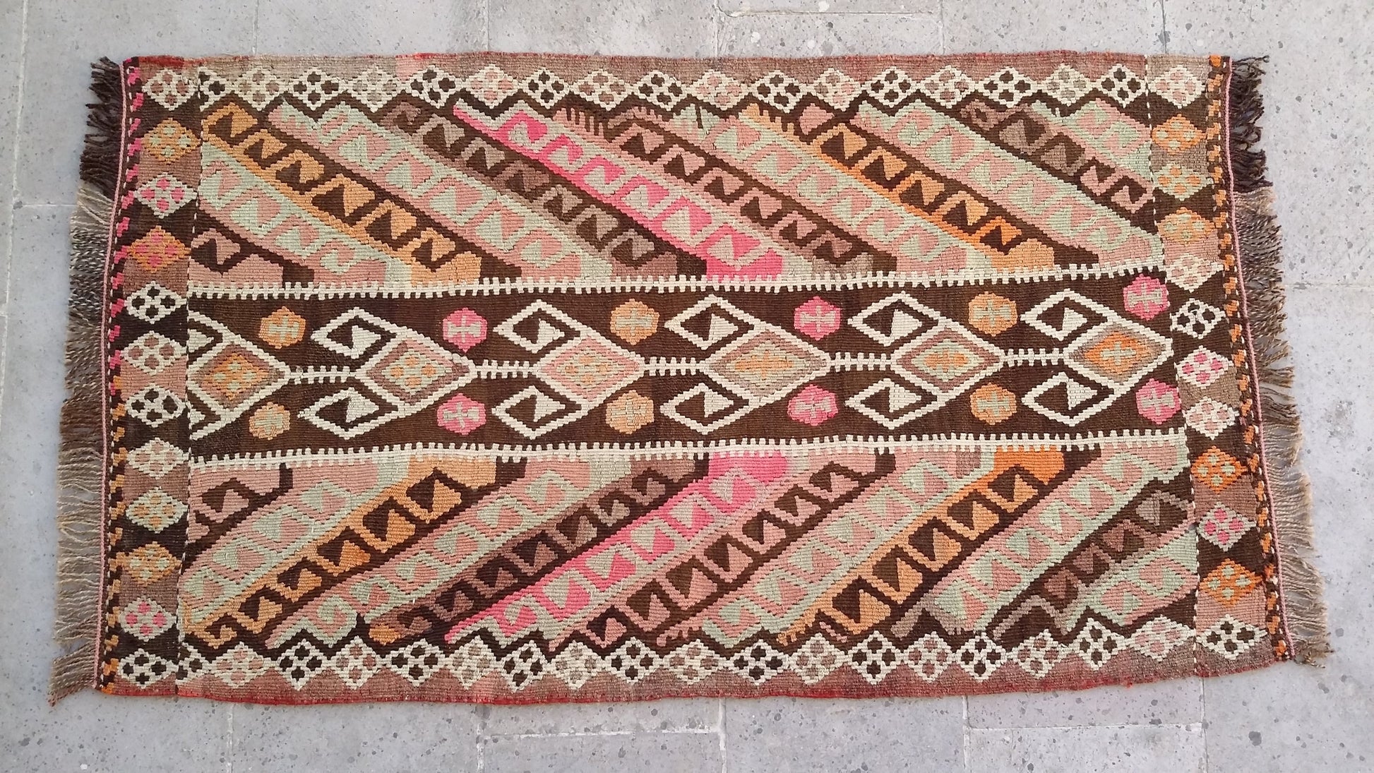 Kars Kagizman Sawl Design Kelim - Kilim Art Gallery