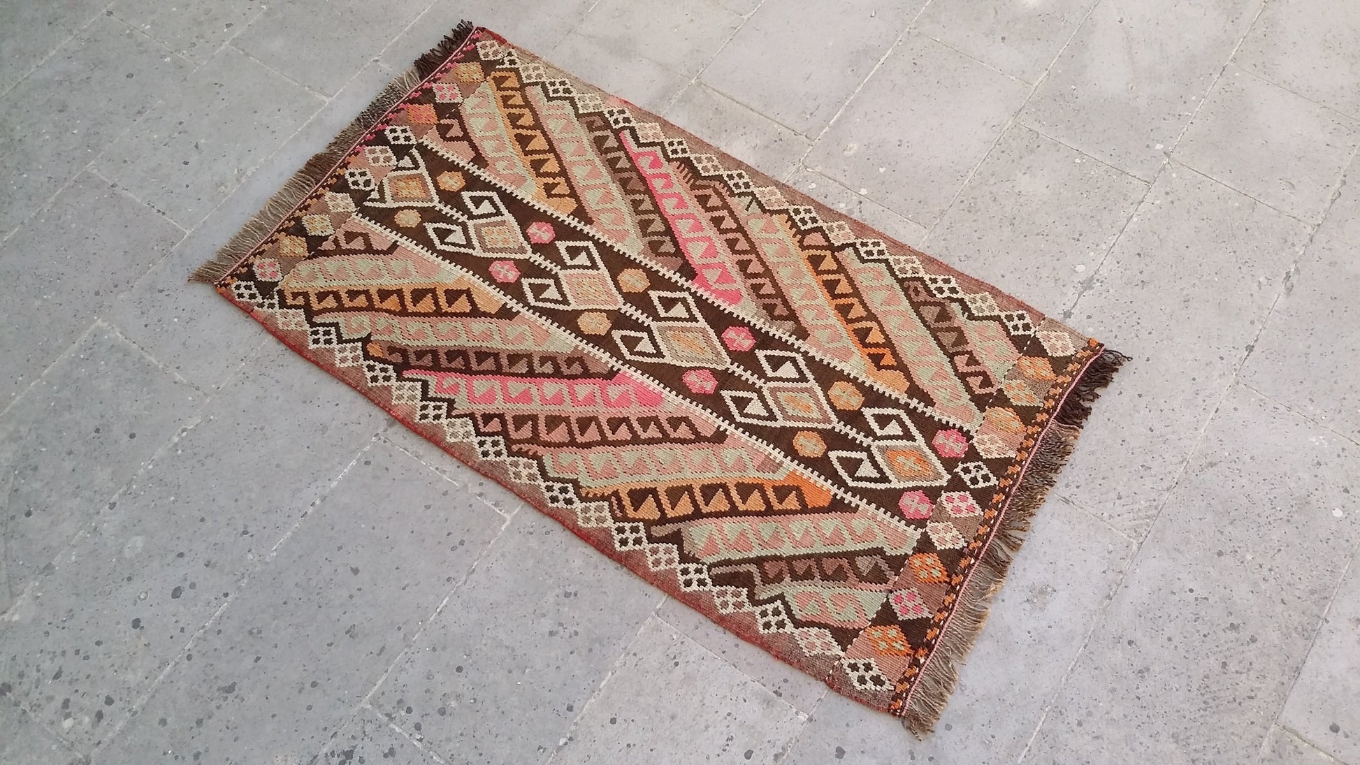 Kars Kagizman Sawl Design Kelim - Kilim Art Gallery