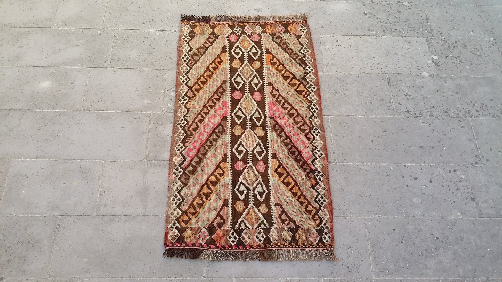Kars Kagizman Sawl Design Kelim - Kilim Art Gallery