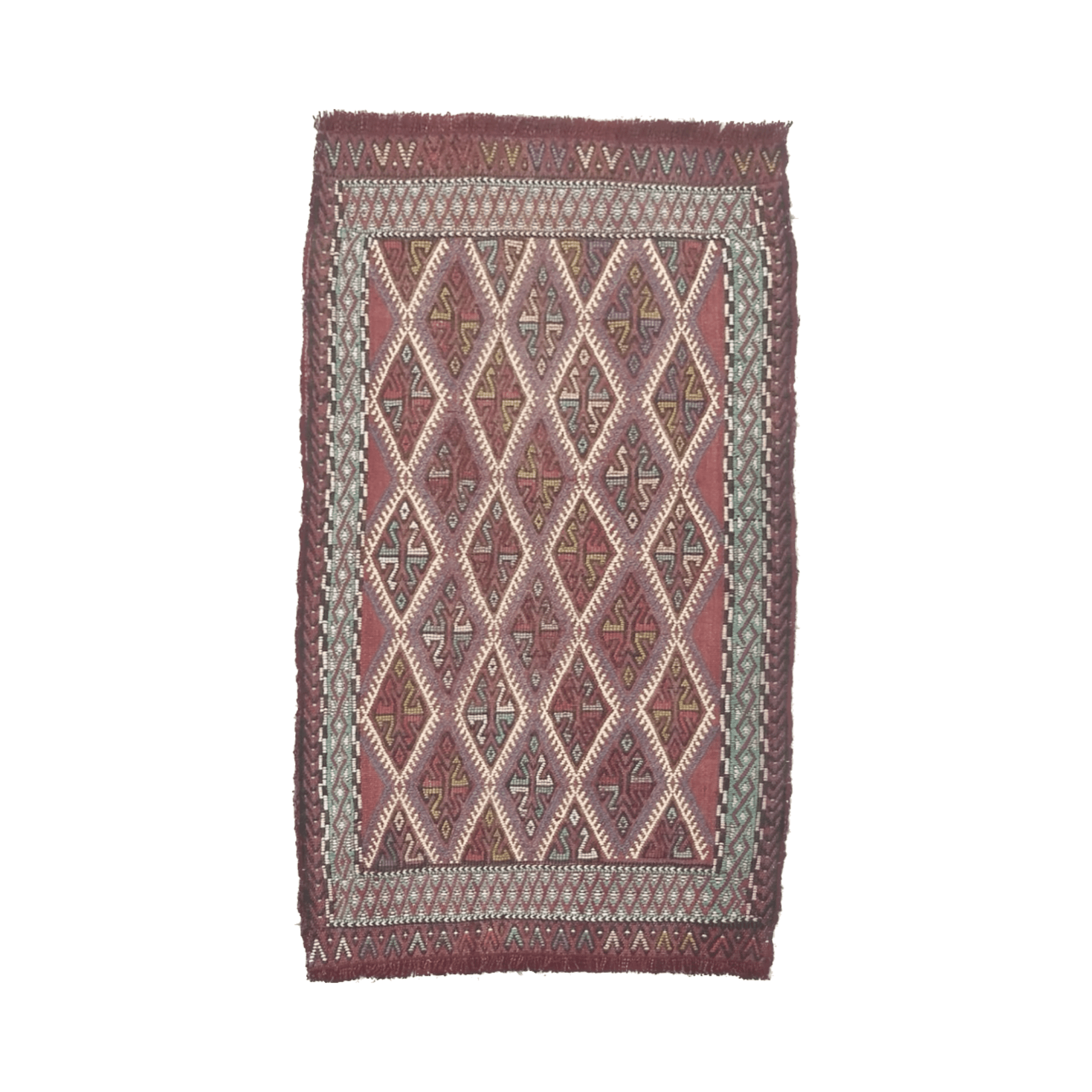 Konya Obruk Cicim Yastik Kilim Jijim - Kilim Art Gallery