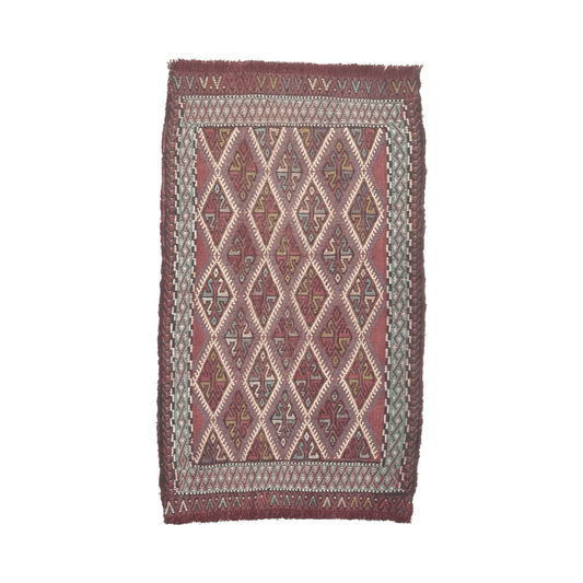 Konya Obruk Cicim Yastik Kilim Jijim - Kilim Art Gallery