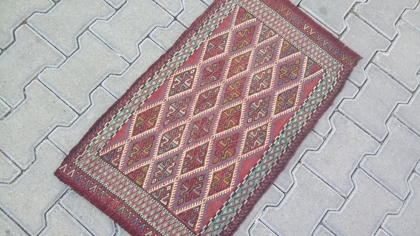 Konya Obruk Cicim Yastik Kilim Jijim - Kilim Art Gallery