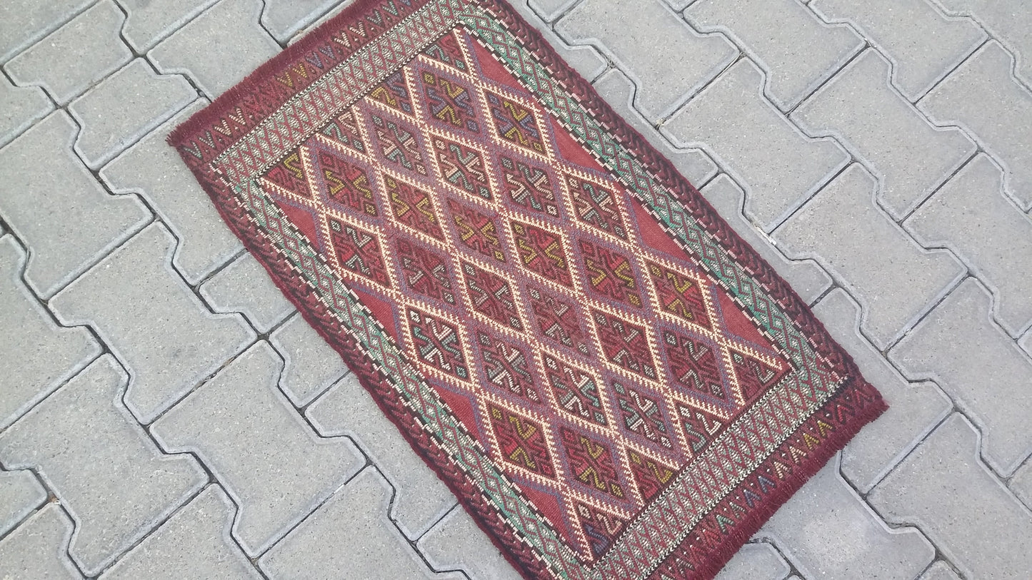 Konya Obruk Cicim Yastik Kilim Jijim - Kilim Art Gallery