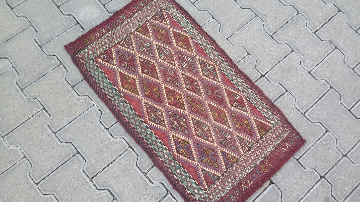 Konya Obruk Cicim Yastik Kilim Jijim - Kilim Art Gallery