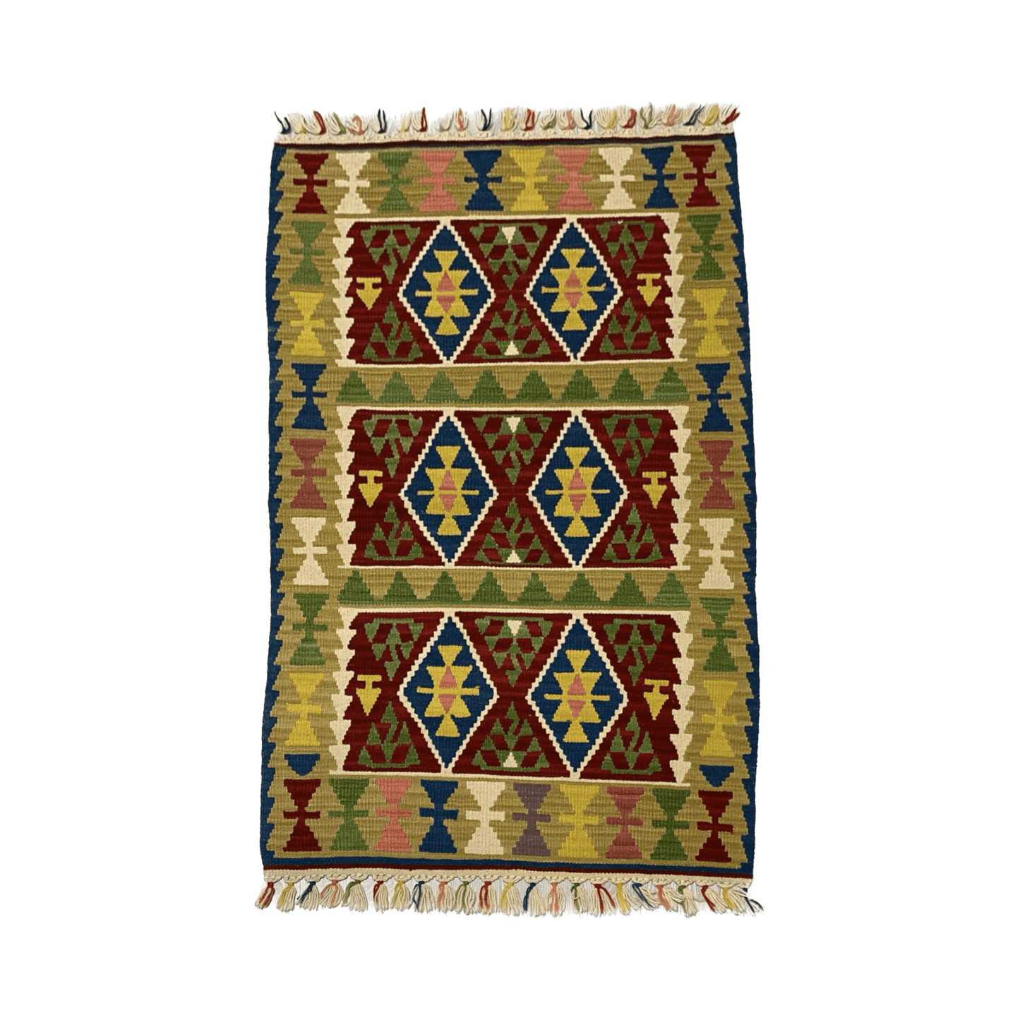 Lamb's Wool Turkish Kayseri Kilim Rug - Kilim Art Gallery