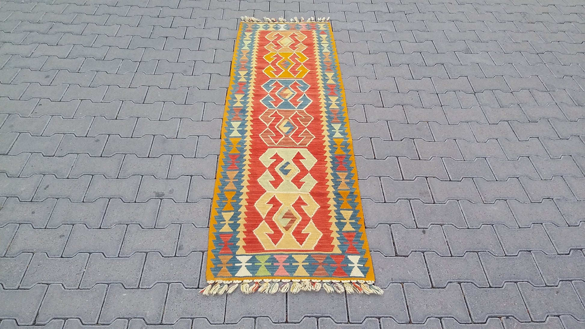 Narrow Turkish Kilim Runner Rug - Kilim Art Gallery