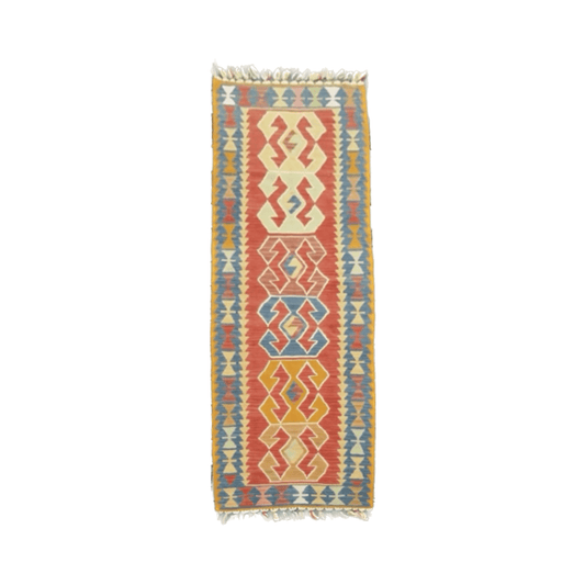 Narrow Turkish Kilim Runner Rug - Kilim Art Gallery