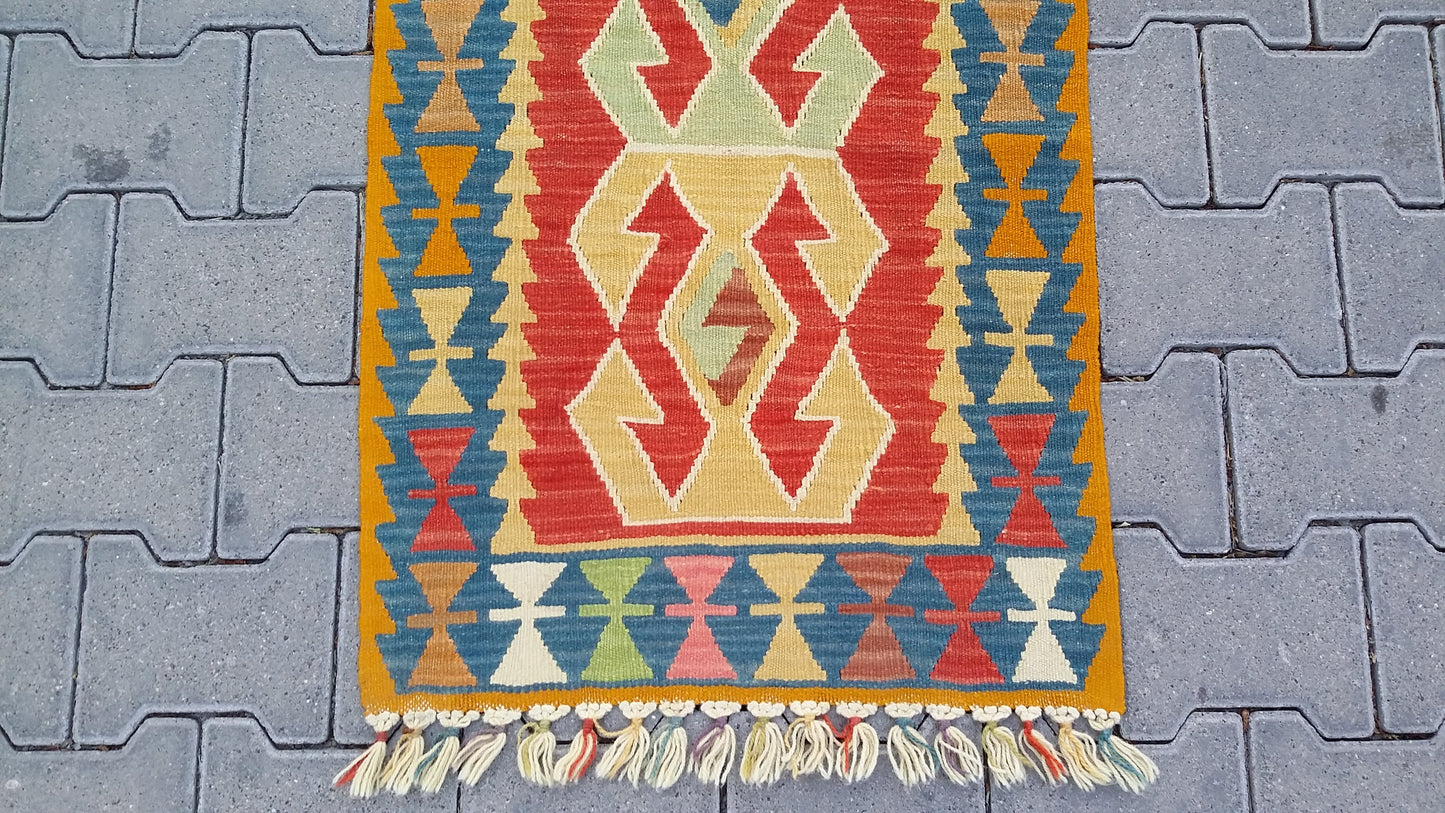 Narrow Turkish Kilim Runner Rug - Kilim Art Gallery