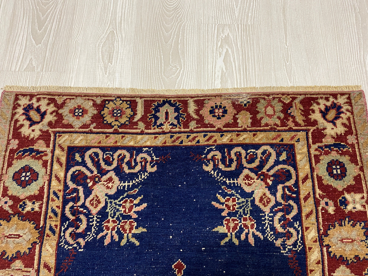 Navy Blue Antique Turkish Guney Carpet Rug - Kilim Art Gallery