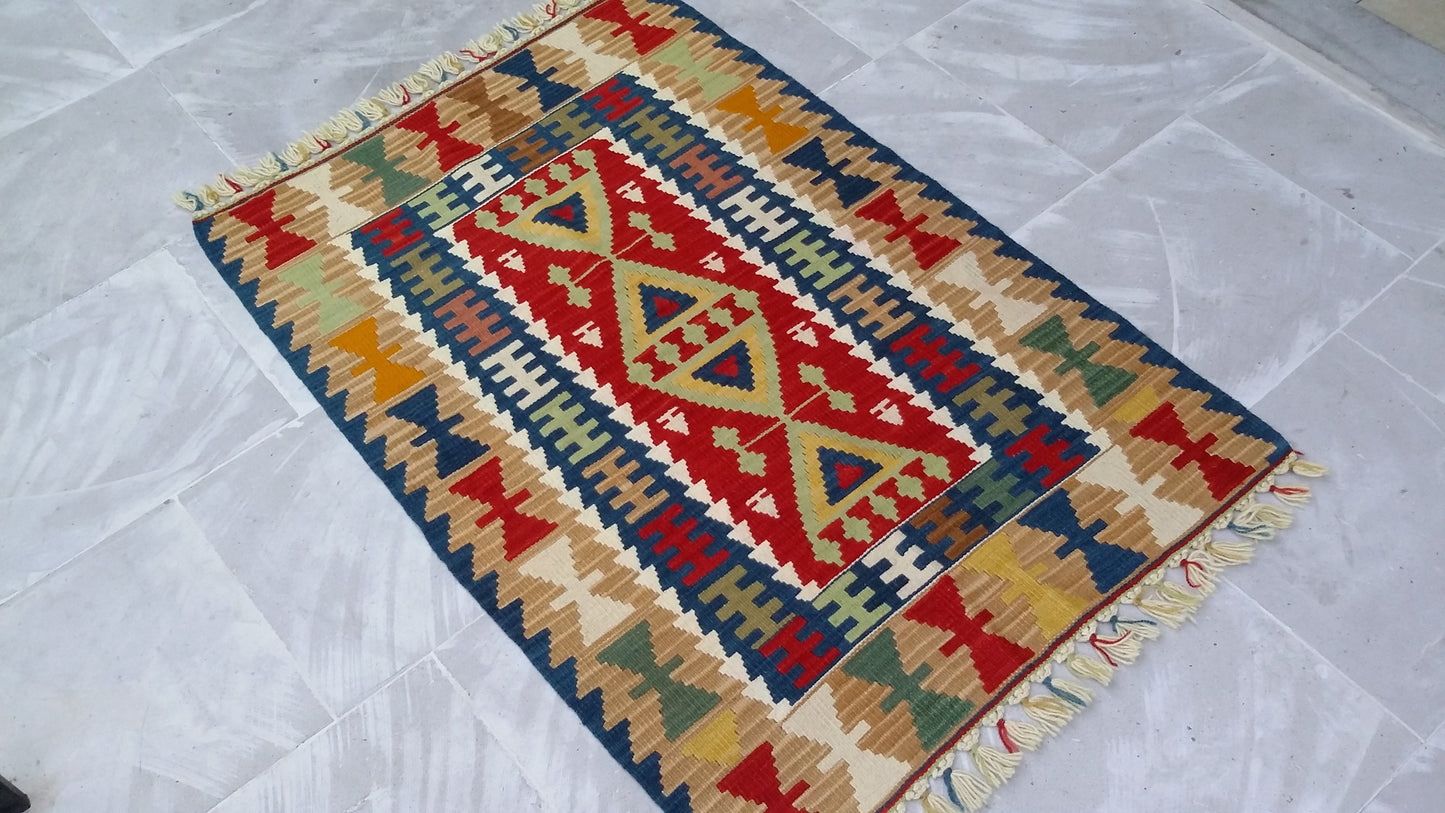 New Kayseri Kilim from Gomurgen - Kilim Art Gallery
