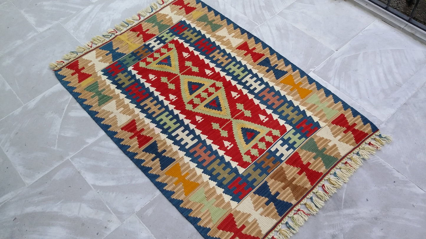 New Kayseri Kilim from Gomurgen - Kilim Art Gallery