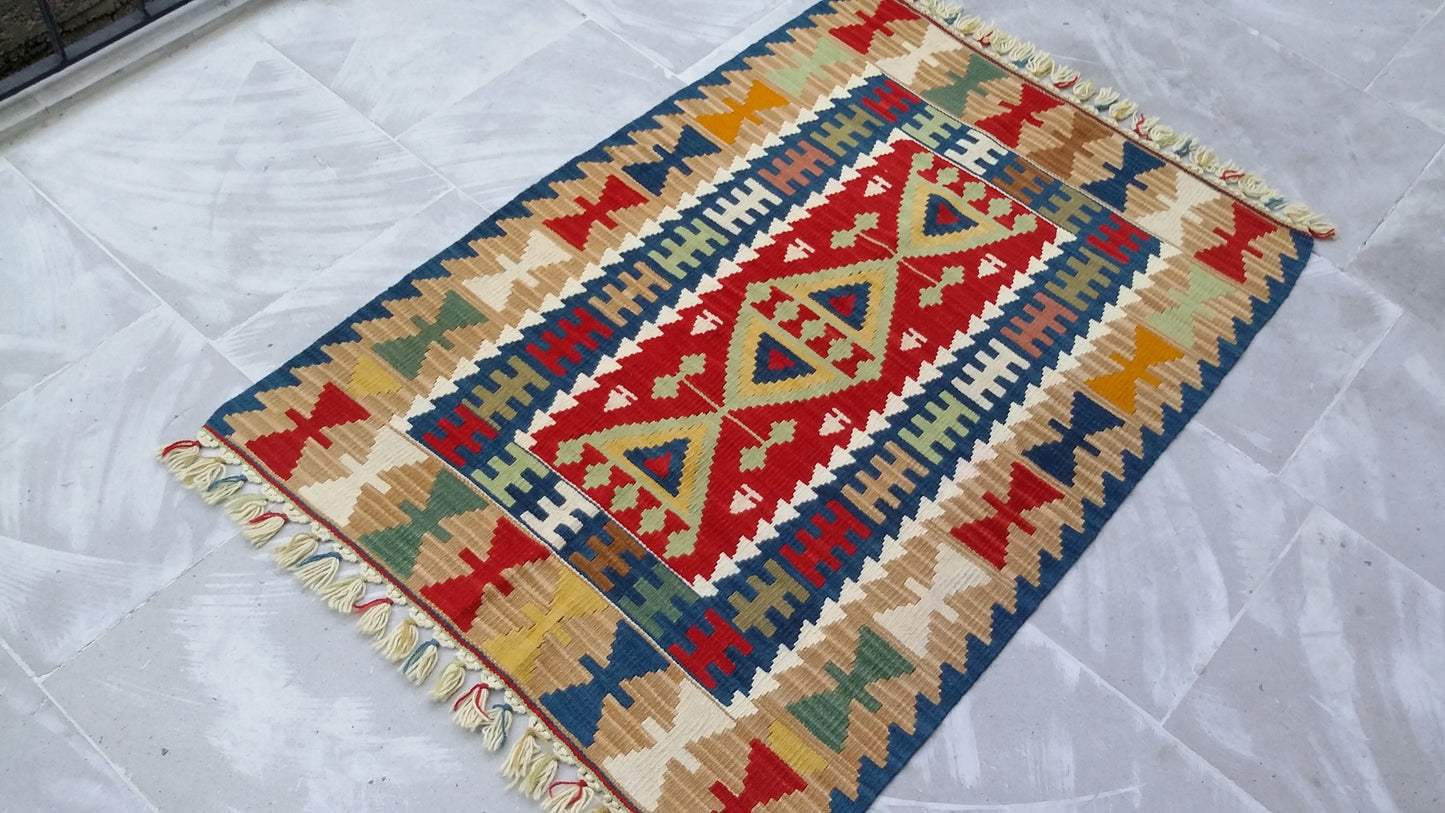 New Kayseri Kilim from Gomurgen - Kilim Art Gallery