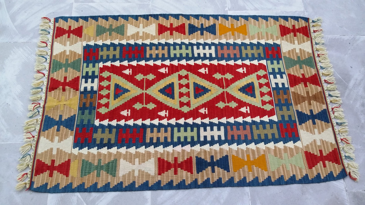 New Kayseri Kilim from Gomurgen - Kilim Art Gallery
