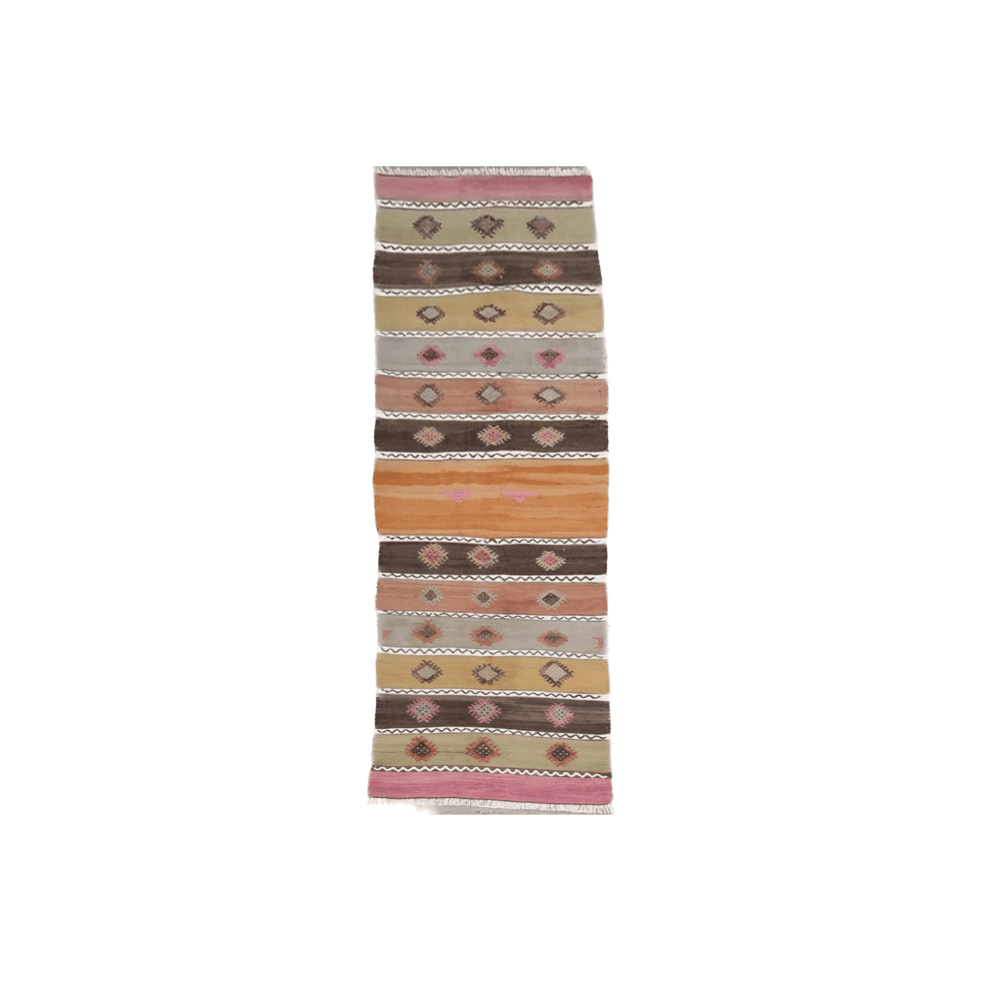 Nomadic Cicim Kilim Runner Jijim - Kilim Art Gallery