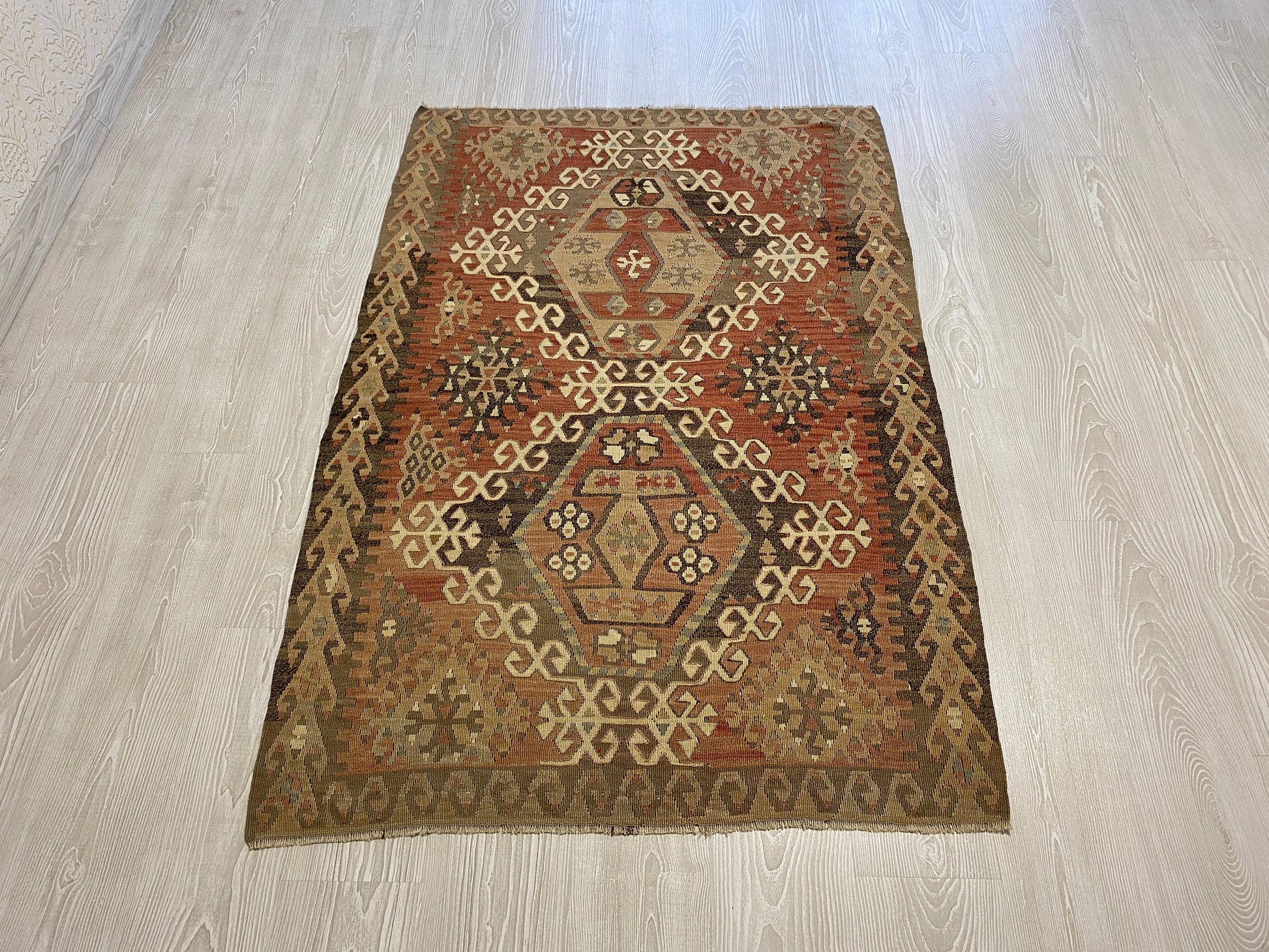 Pastel Kayseri Avsar Kilim - Avshar Kelim - Kilim Art Gallery