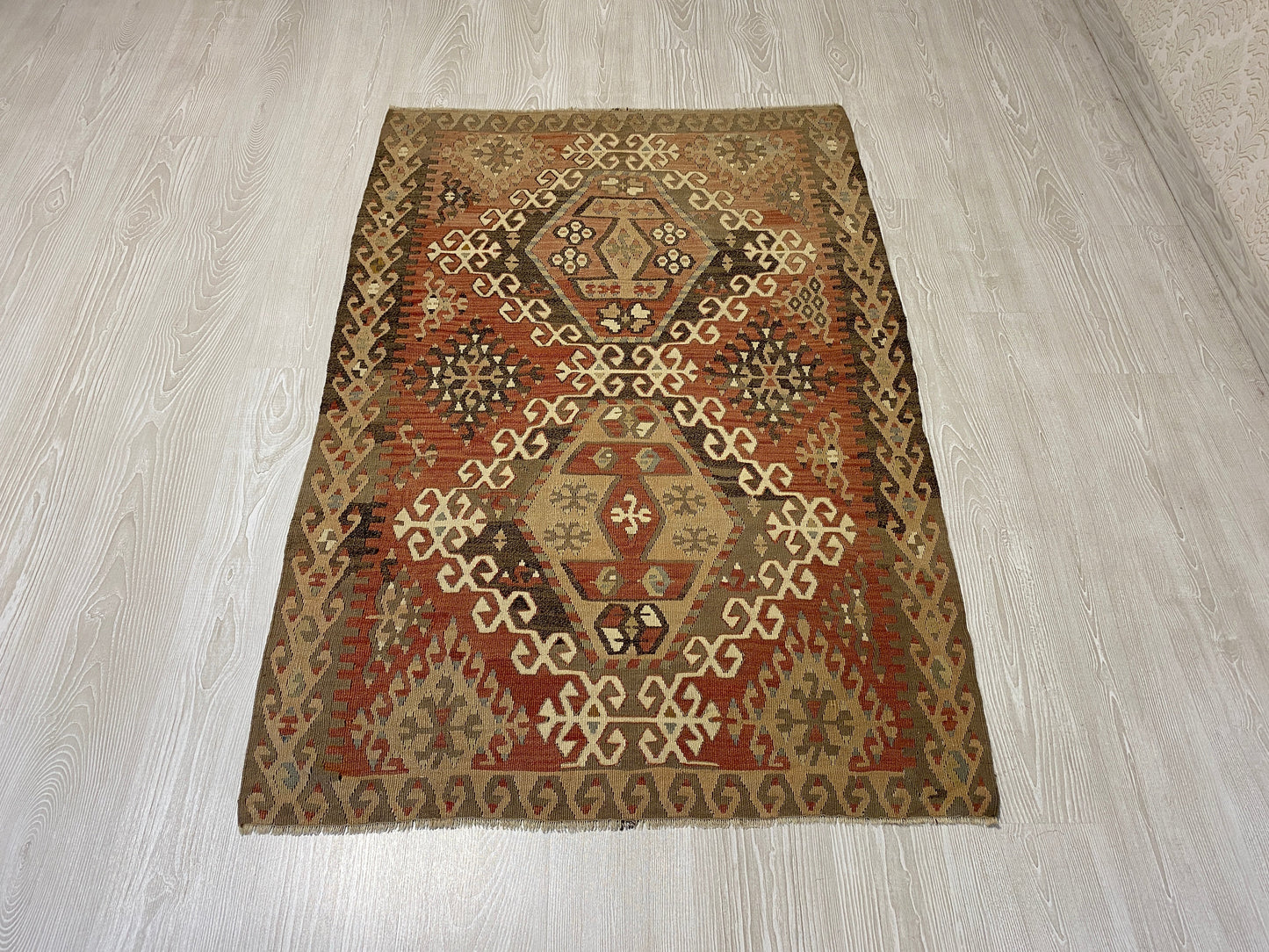 Pastel Kayseri Avsar Kilim - Avshar Kelim - Kilim Art Gallery