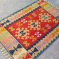 Red Color Handmade Turkish Kayseri Gomurgen Kilim - Kilim Art Gallery