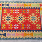 Red Color Handmade Turkish Kayseri Gomurgen Kilim - Kilim Art Gallery
