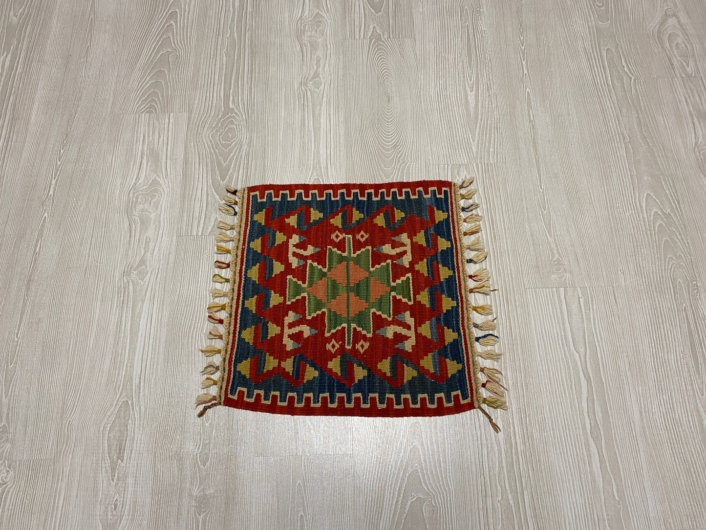 Small Square Turkish Kilim - Kilim Art Gallery