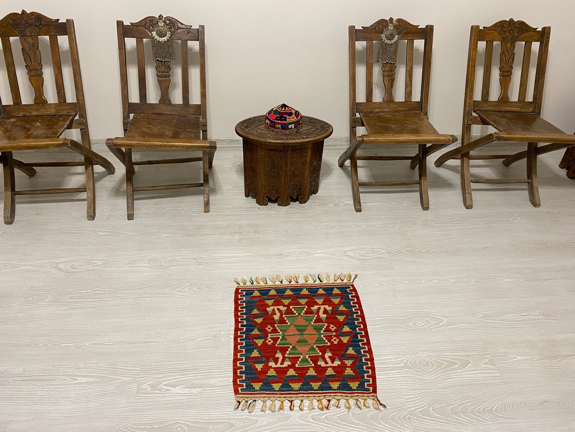 Small Square Turkish Kilim - Kilim Art Gallery