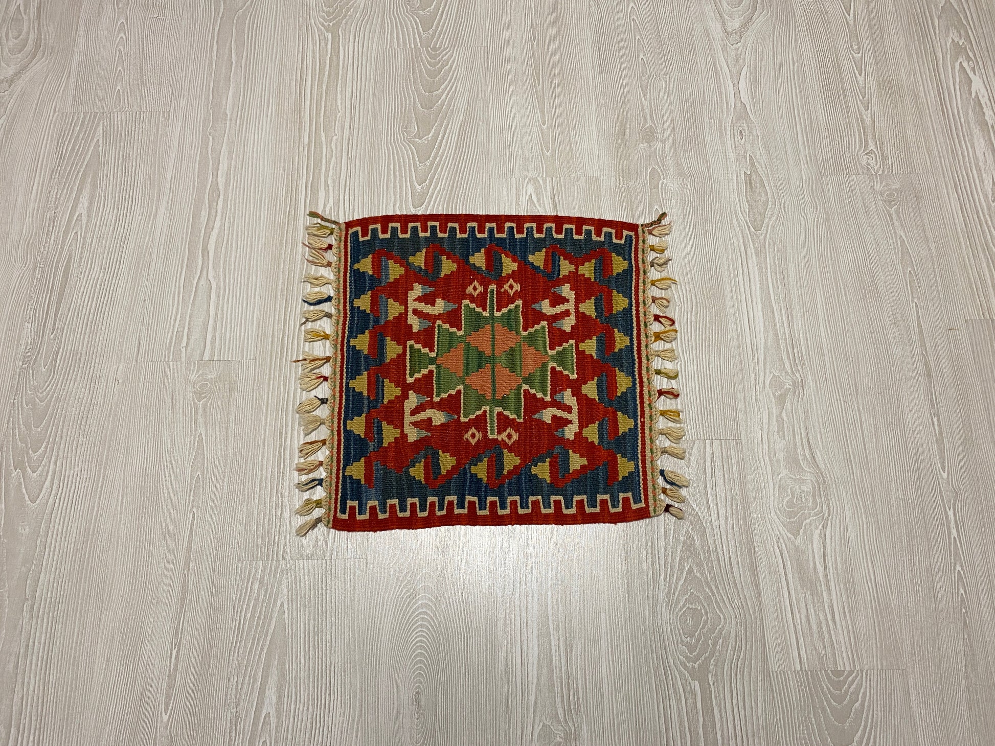 Small Square Turkish Kilim - Kilim Art Gallery