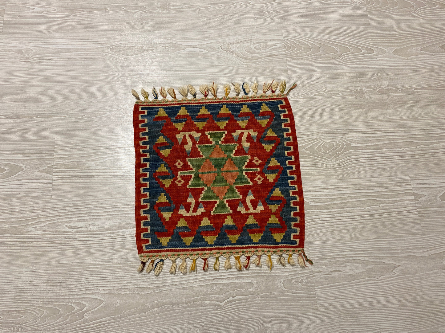 Small Square Turkish Kilim - Kilim Art Gallery