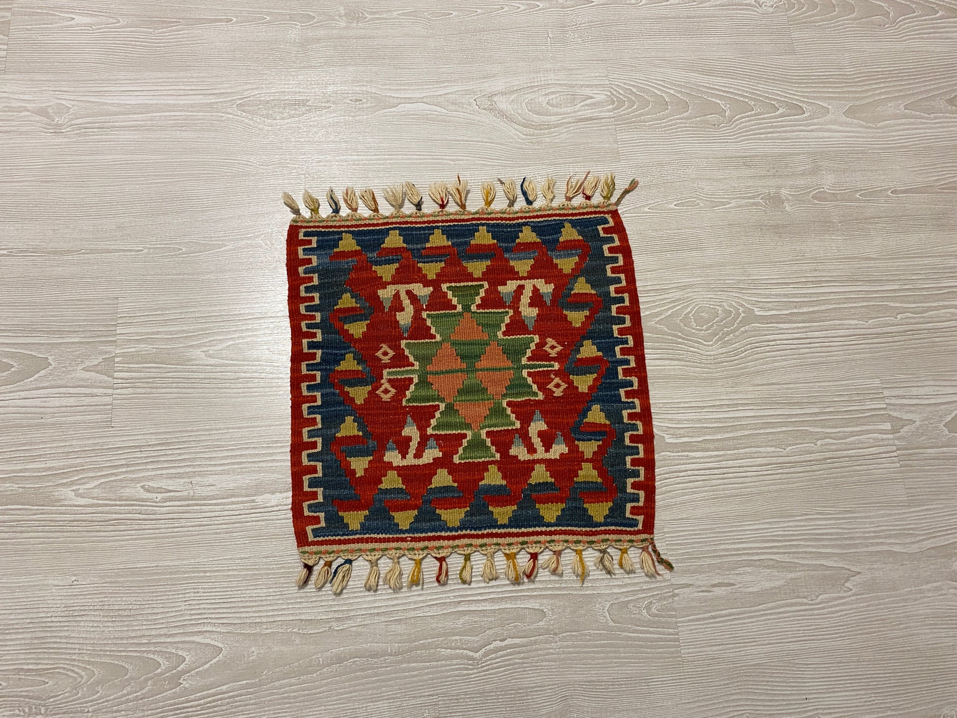 Small Square Turkish Kilim - Kilim Art Gallery