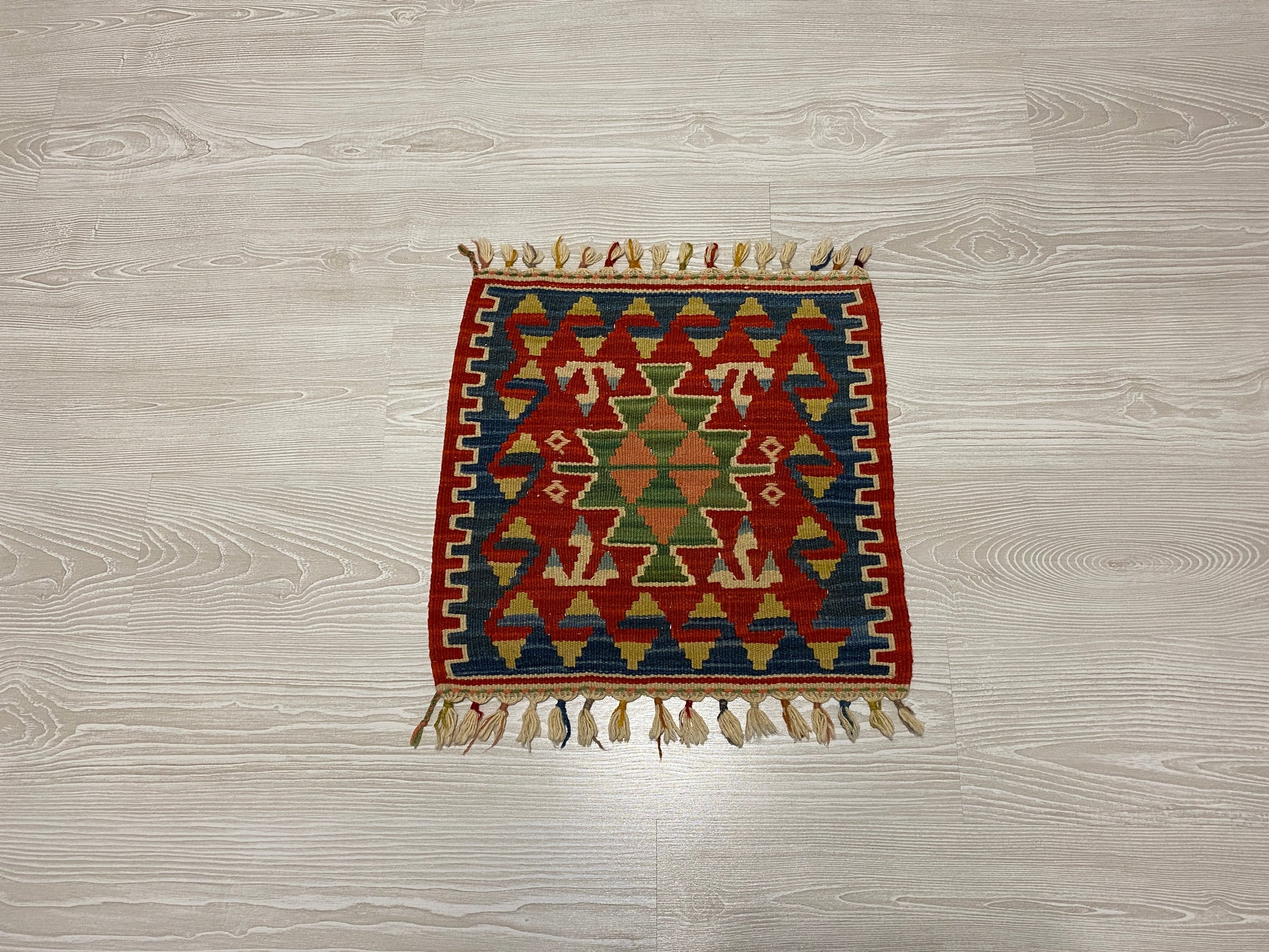Small Square Turkish Kilim - Kilim Art Gallery