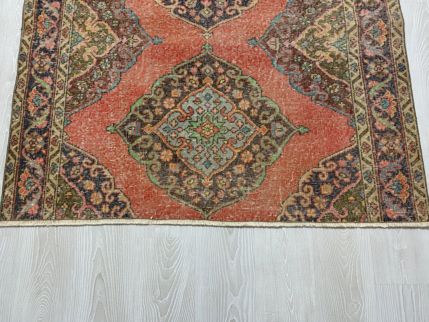 Square Shape Vintage Turkish Oushak Rug - Kilim Art Gallery