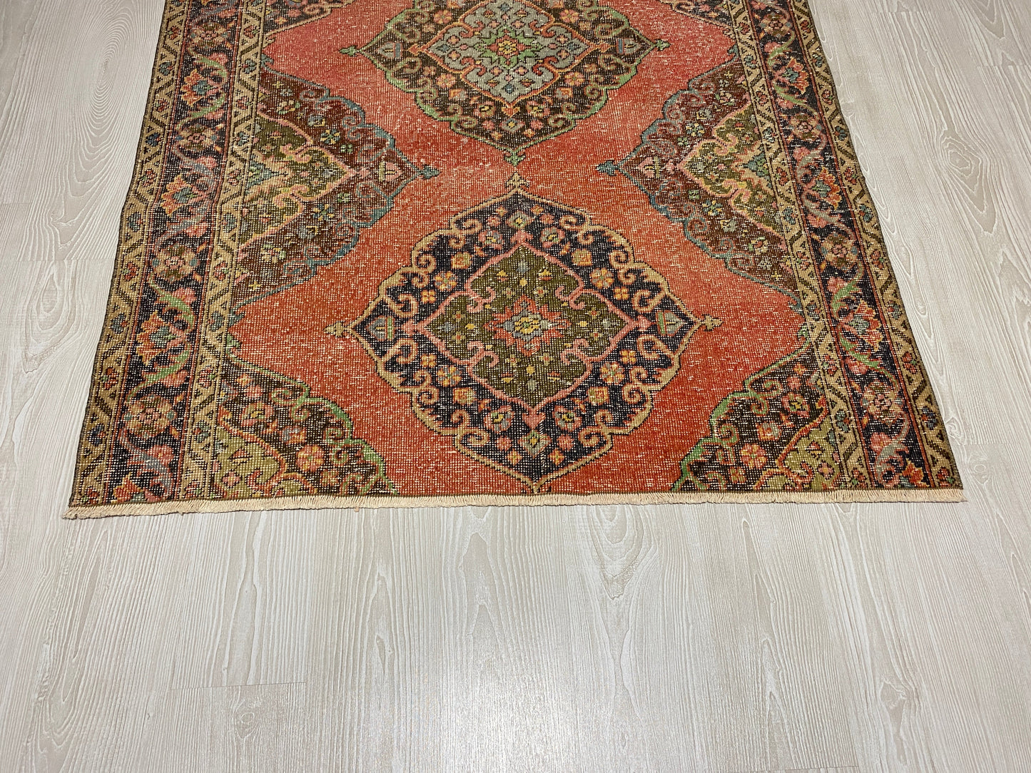 Square Shape Vintage Turkish Oushak Rug - Kilim Art Gallery