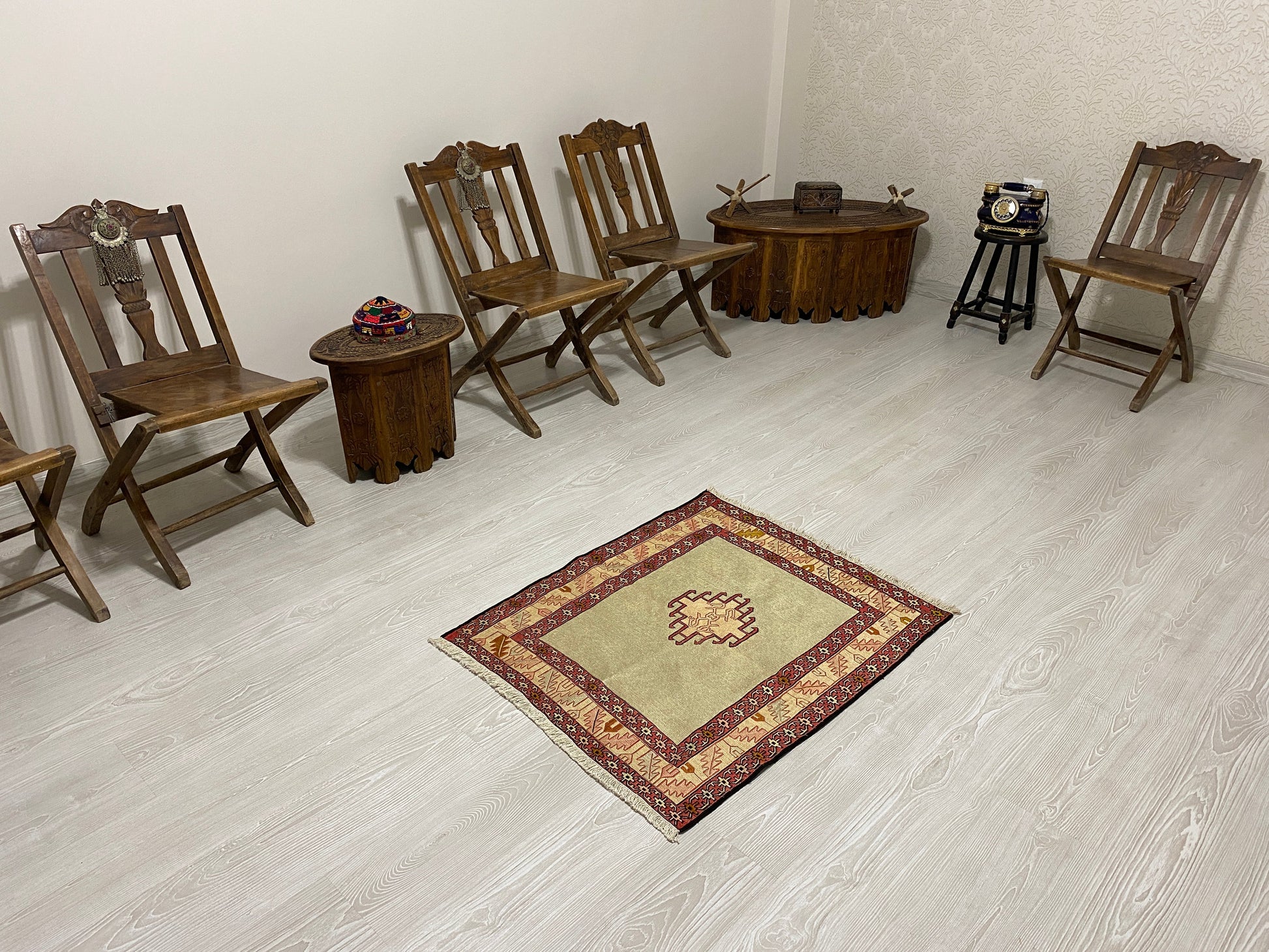 Tribal Silk Soumak Kilim Rug - Kilim Art Gallery