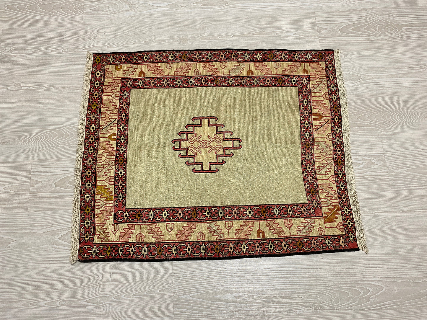Tribal Silk Soumak Kilim Rug - Kilim Art Gallery