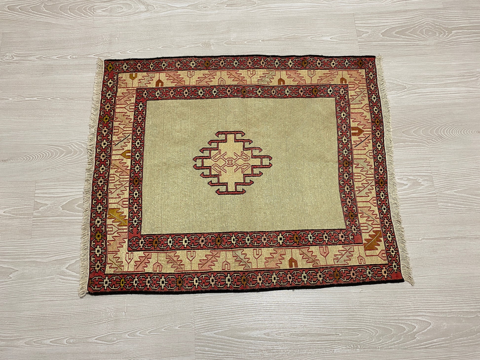 Tribal Silk Soumak Kilim Rug - Kilim Art Gallery