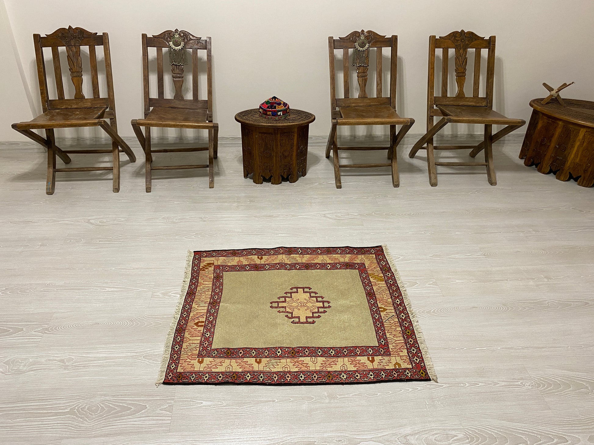 Tribal Silk Soumak Kilim Rug - Kilim Art Gallery