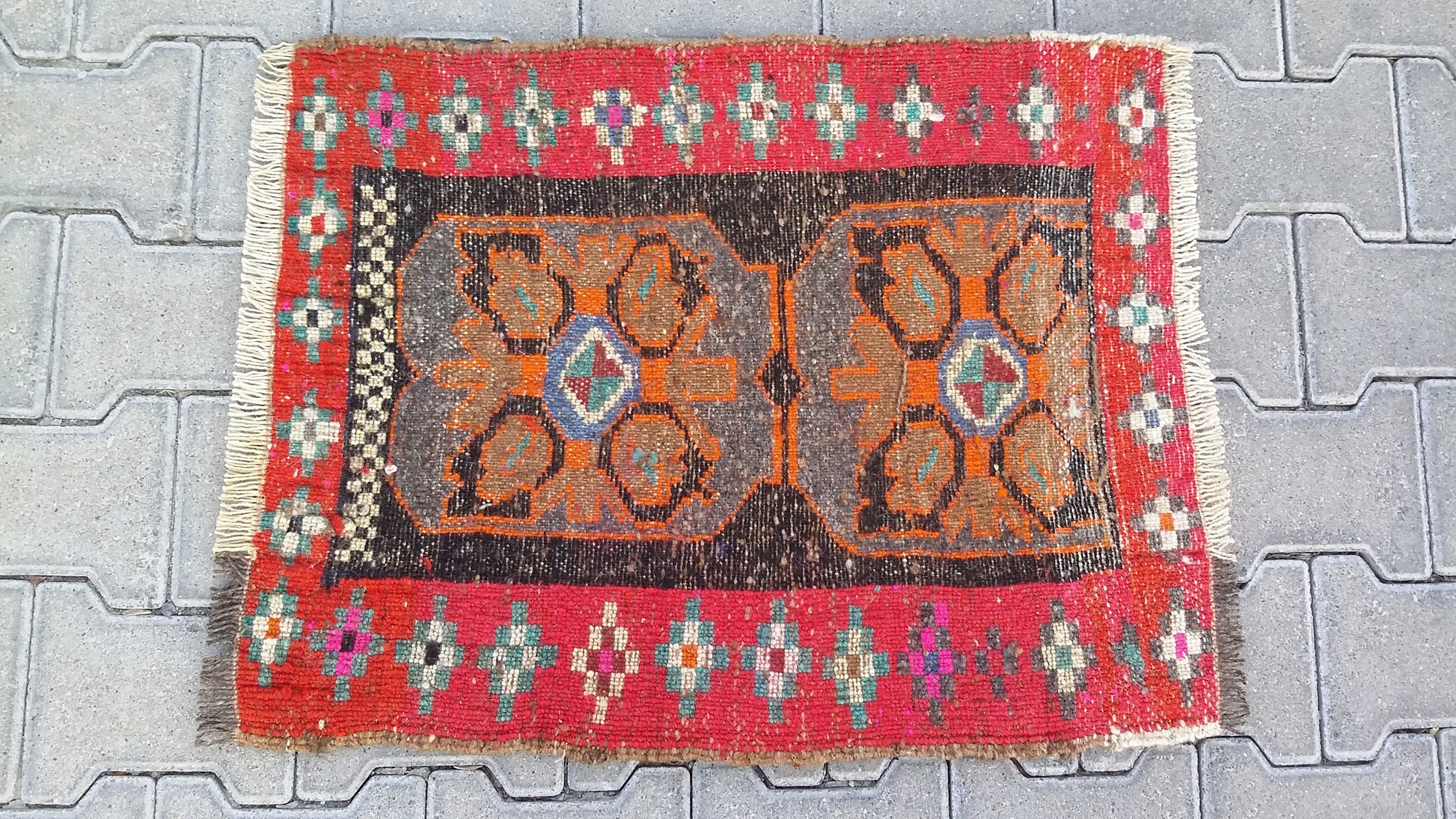 Tribal Small Carpet Rug from Nomads - Kilim Art Gallery