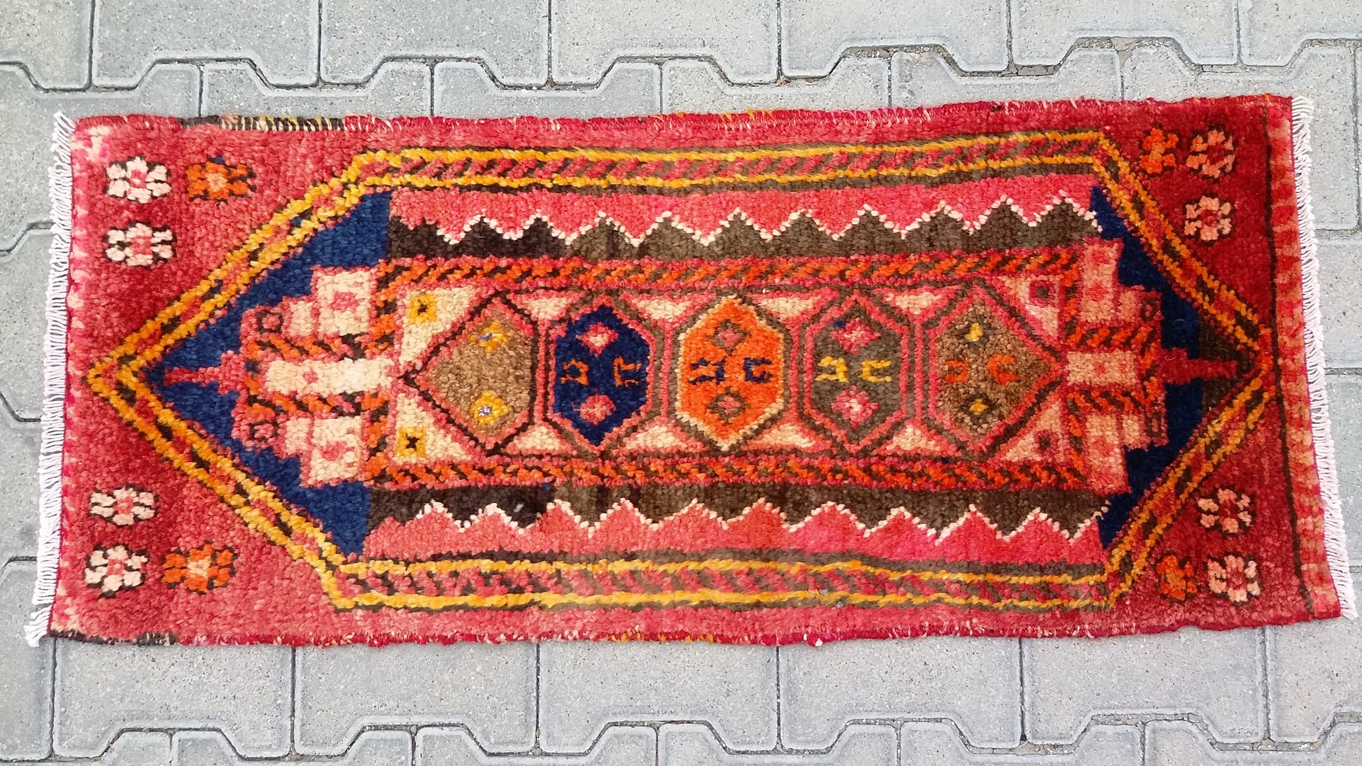 Tribal small runner rug - Kilim Art Gallery