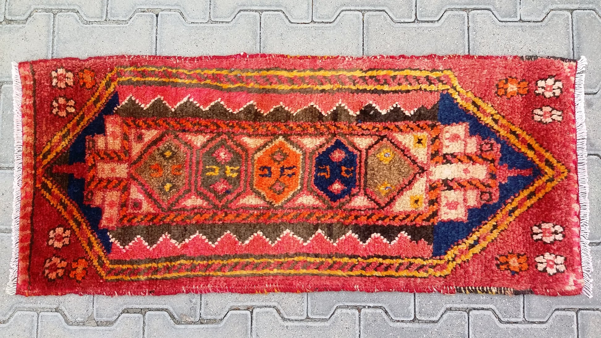 Tribal small runner rug - Kilim Art Gallery