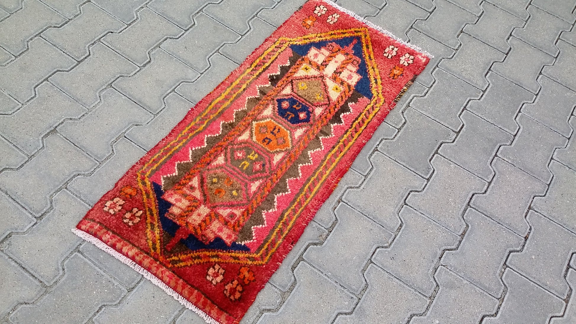 Tribal small runner rug - Kilim Art Gallery