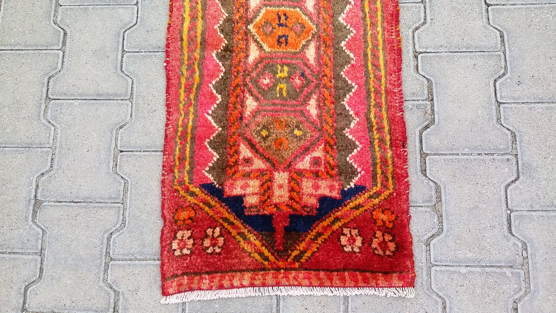 Tribal small runner rug - Kilim Art Gallery