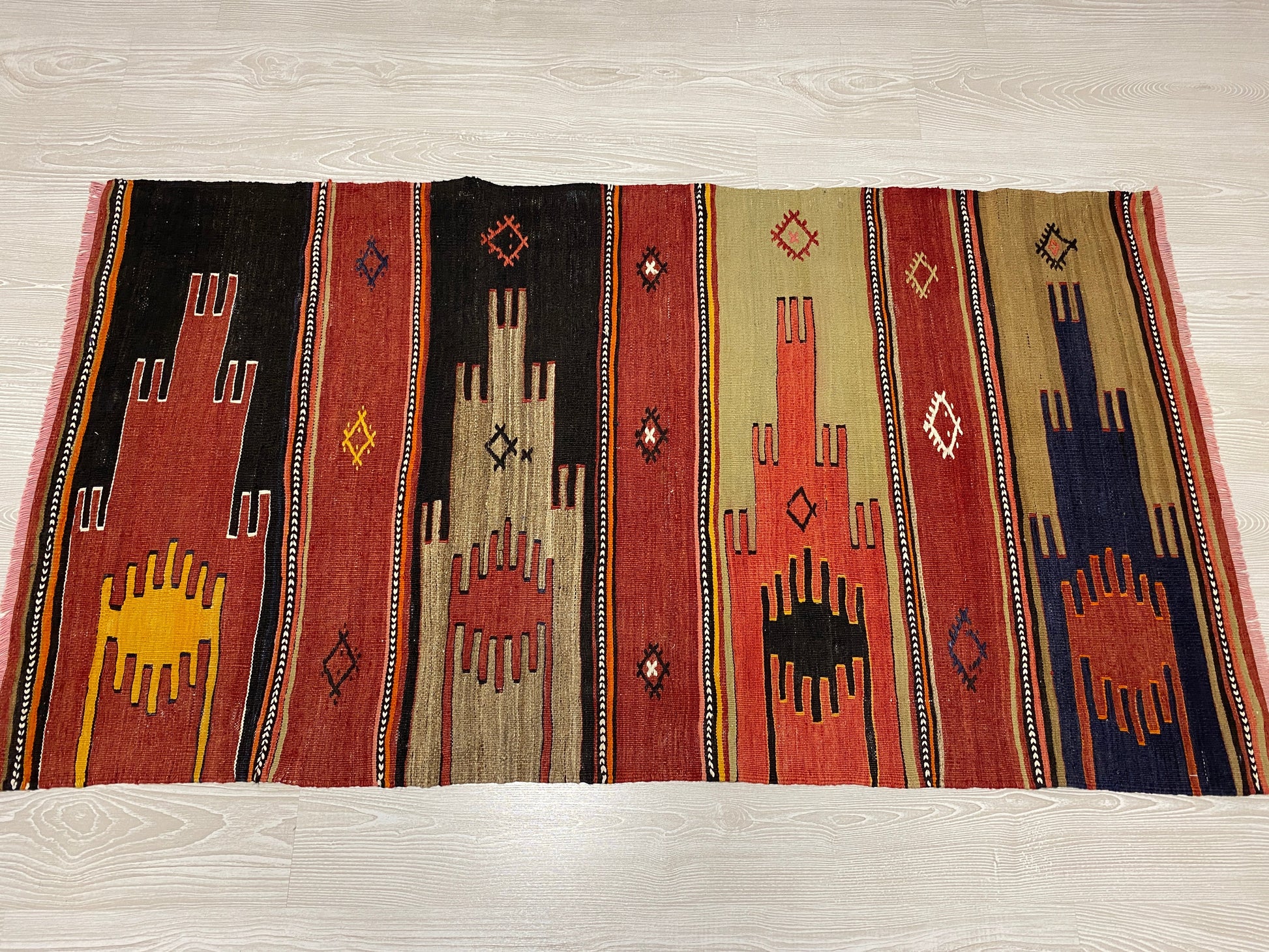 Turkish Cappadocia Saph Kelim Rug - Kilim Art Gallery