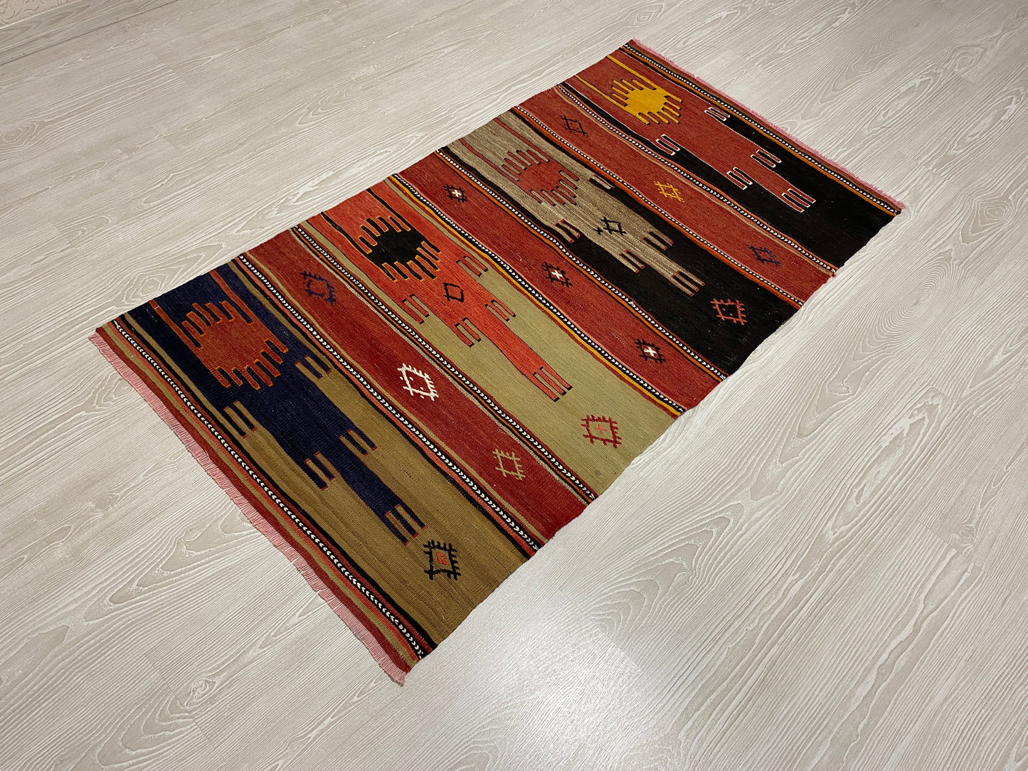 Turkish Cappadocia Saph Kelim Rug - Kilim Art Gallery
