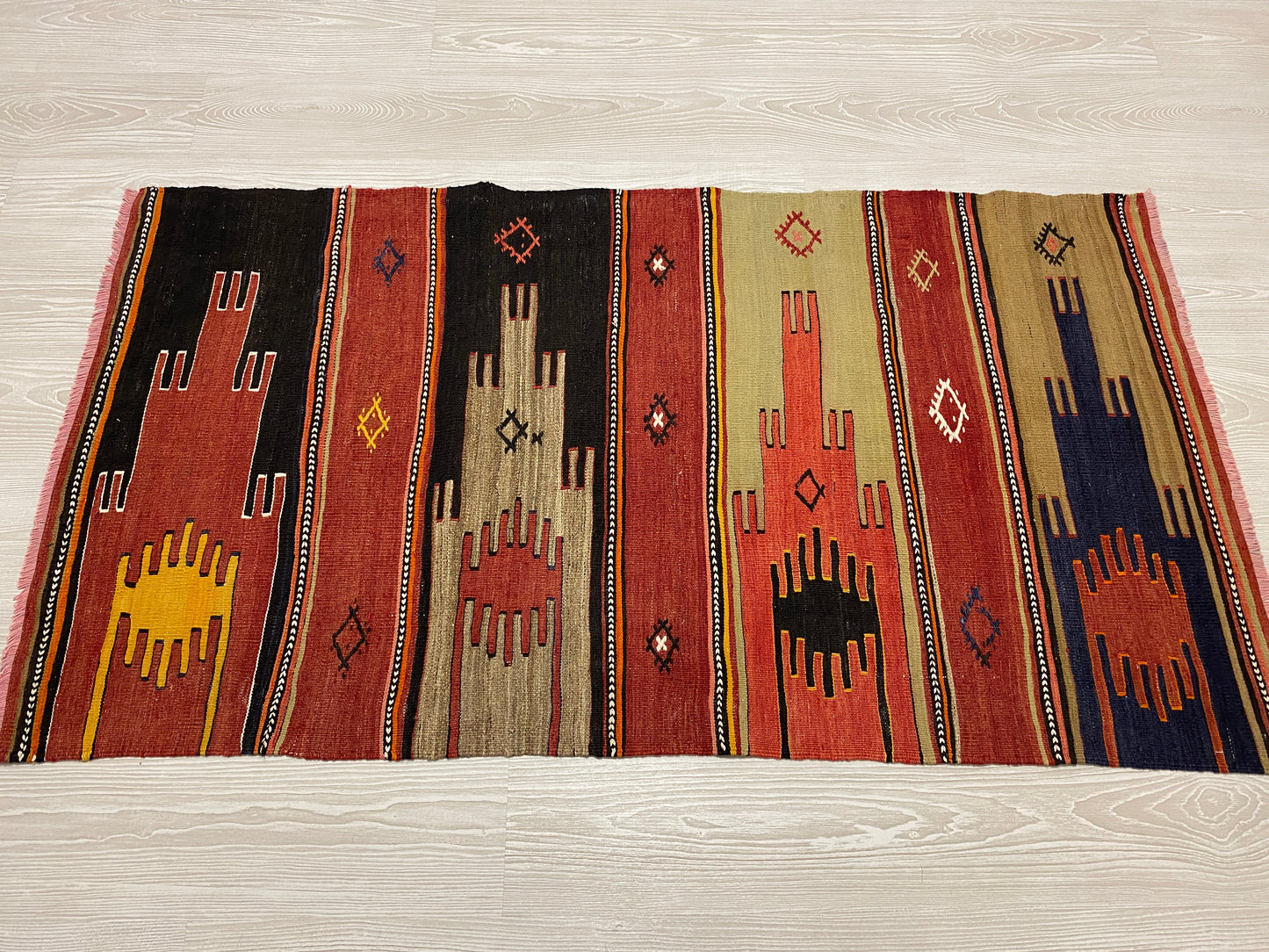 Turkish Cappadocia Saph Kelim Rug - Kilim Art Gallery