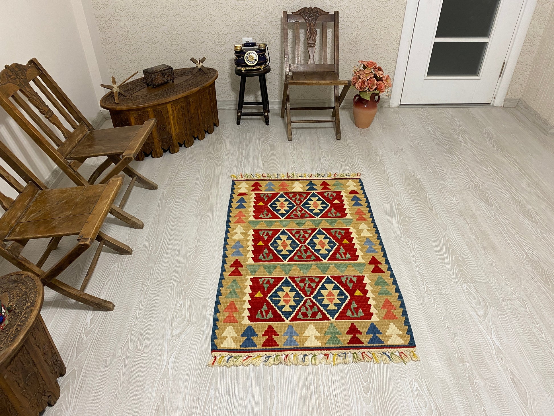 Turkish Kayseri Yahyali Kilim - Kilim Art Gallery