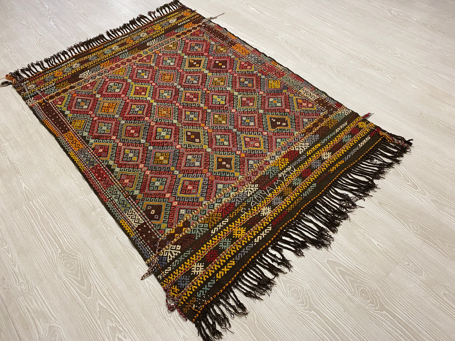 Turkish Nomadic Karakecili Cicim from West Anatolia - Kilim Art Gallery