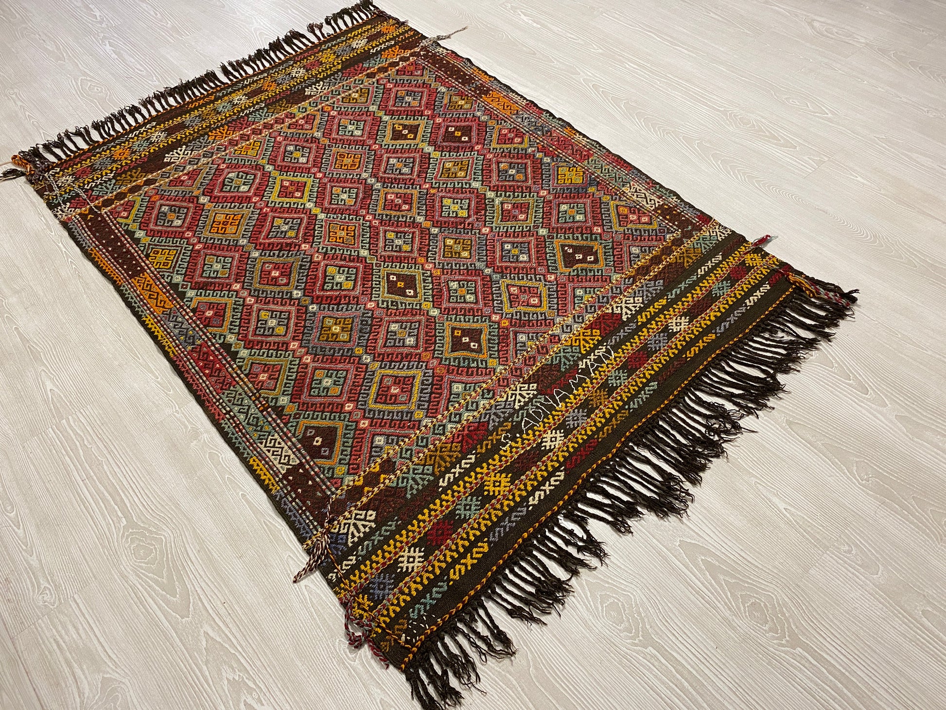 Turkish Nomadic Karakecili Cicim from West Anatolia - Kilim Art Gallery